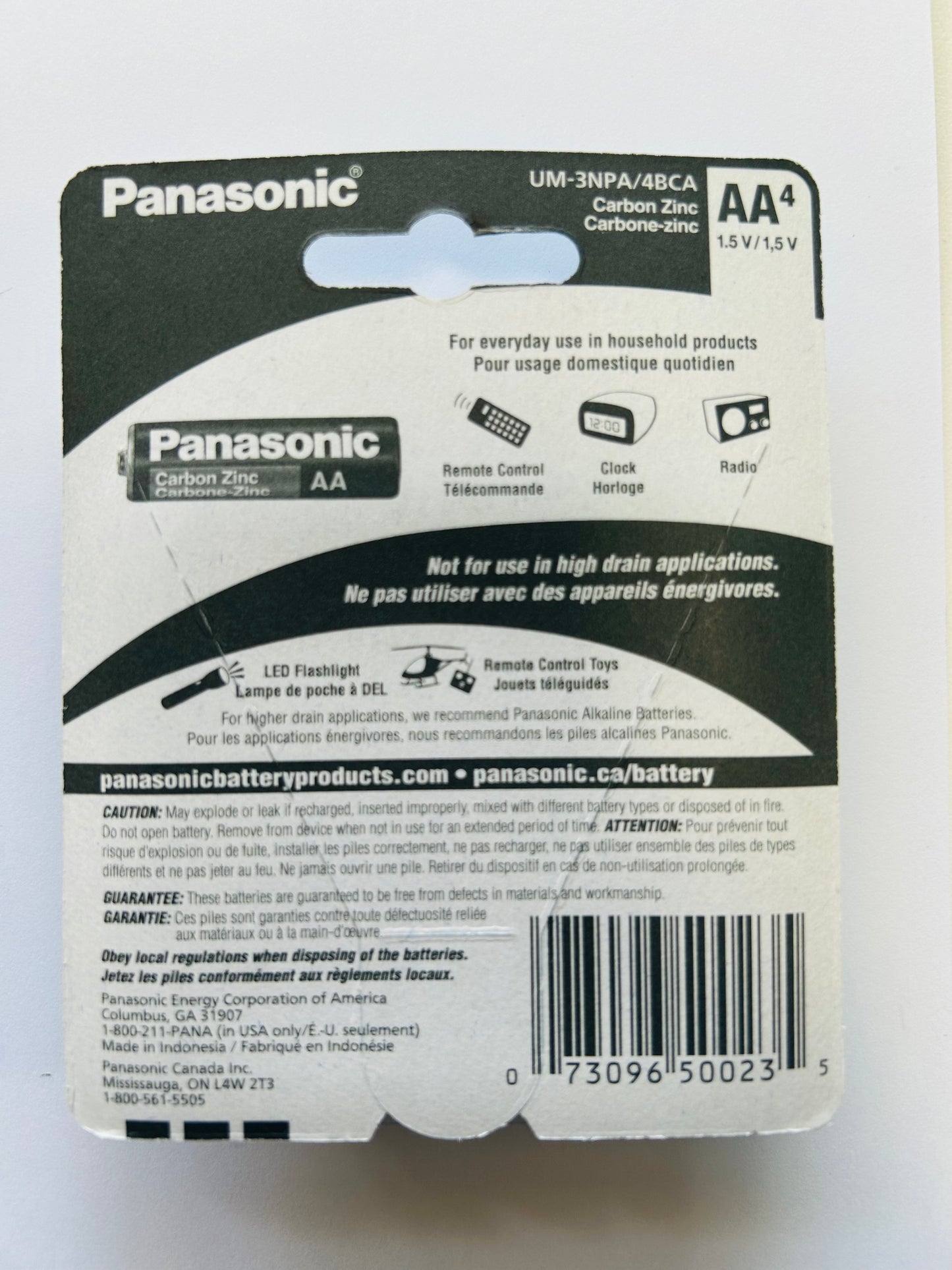 PANASONIC AA BATTERIES 4Pk