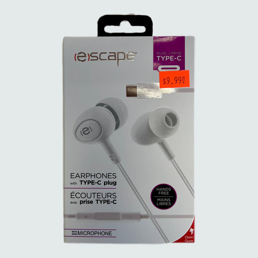 Escape Earphones with Type-C Connector