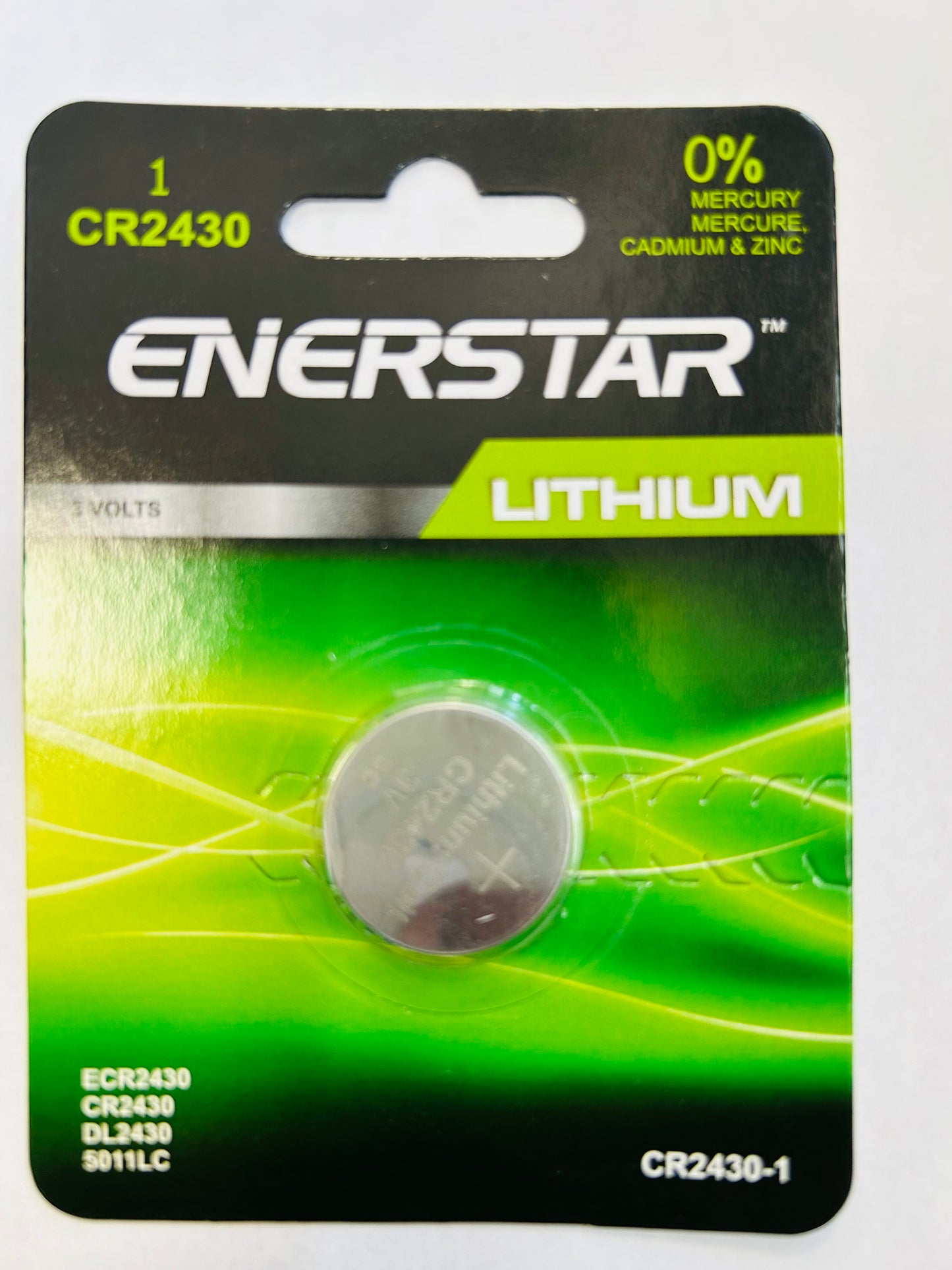 ENERSTAR LITHIUM CR2430 3V BATTERIES