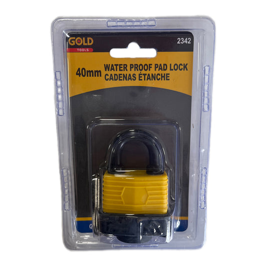 Gold Tools Waterproof Padlock (40mm)