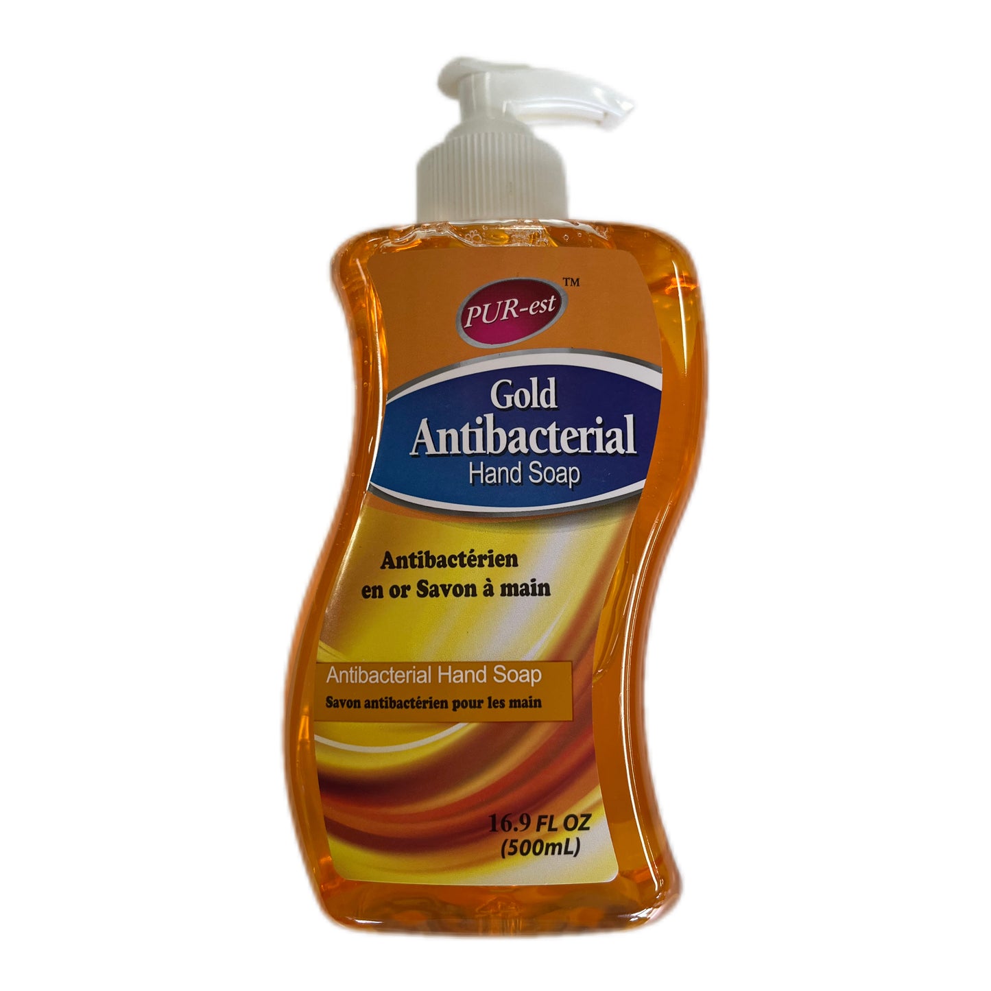 PUR-est Antibacterial Hand Soap - Clear & Gold (500mL)