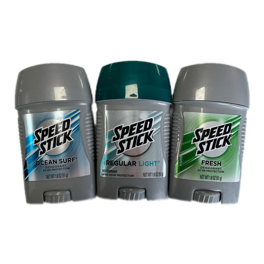 Speed Stick Deodorant - Assorted Scents (Ocean Surf, Regular Light, Fresh) - Buy All 3 for $10.99!