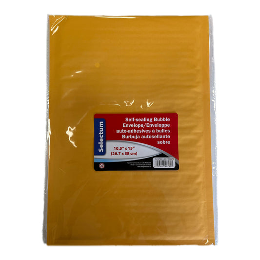 Selectum Self-sealing Bubble Envelope - 10.5” x 15”